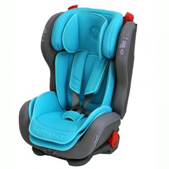 Автокресло AVIONAUT EVOLVAIR 9-36кг Голубой/цвет базы серый