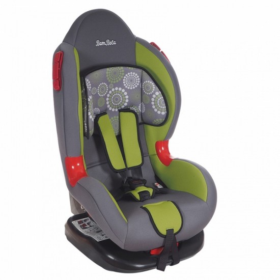 Автокресло BAMBOLA NAVIGATOR ОДУВАНЧИК 9-25 кг Серый/Зеленый