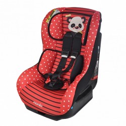 Автокресло NANIA DRIVER ANIMALS PANDA RED красный