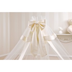 Балдахин для детской кроватки Perina кружевной молочный