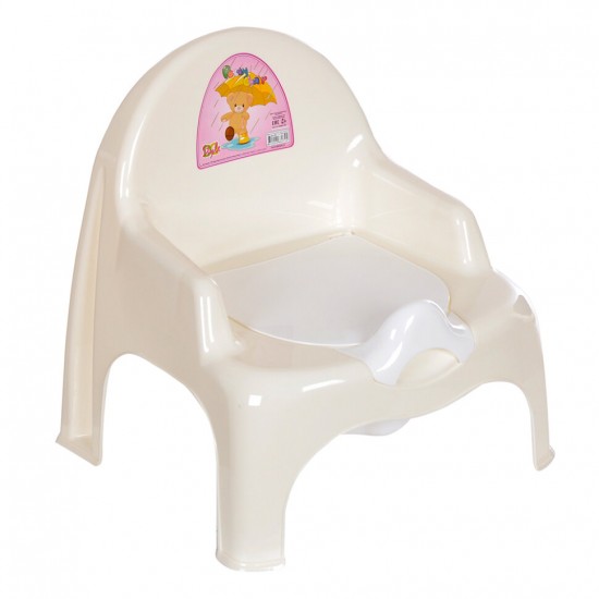 Детский горшок кресло DUNYA Белый/Молочный