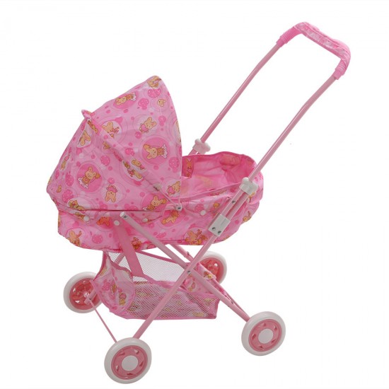 Кукольная коляска с сумкой FEI LI TOYS 42х35.5х66.5cm розовый