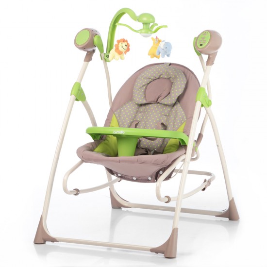 Колыбель качели детские CARRELLO Nanny 3в1 CRL-0005 Green Dot