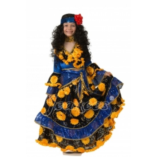 Костюм Цыганка-гадалка синяя (Бал-маскарад) 5101-3