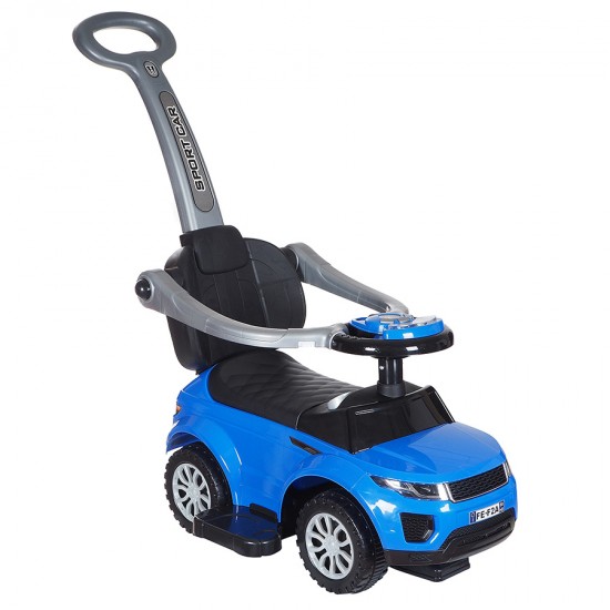 Каталка NINGBO PRINCE RANGE синий ручка/бампер/подставка для ног