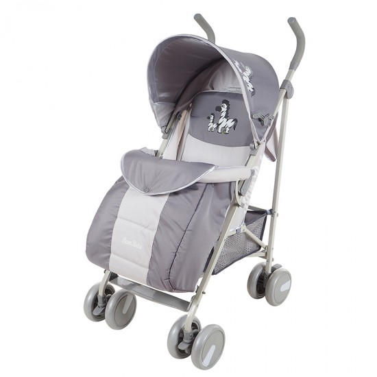 Коляска-трость BAMBOLA ЗЕБРА Серый/светло-серая