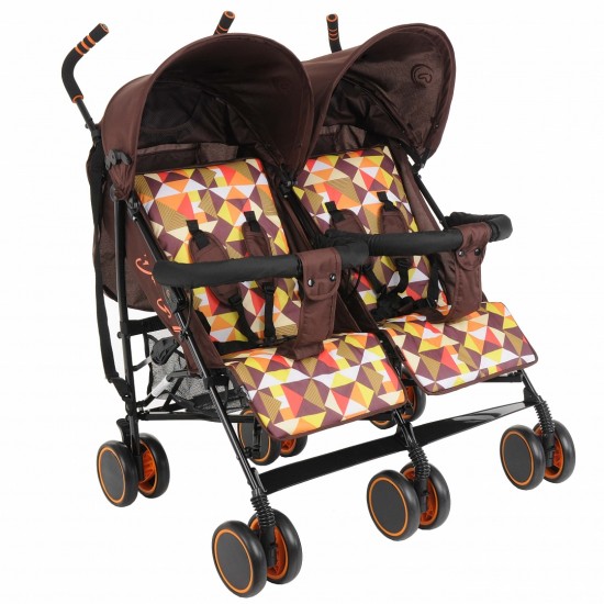 Коляска трость для двойни BAMBOLA PALLINO Кофе