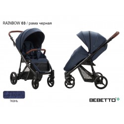Детская прогулочная коляска Bebetto Rainbow 03 рама черная