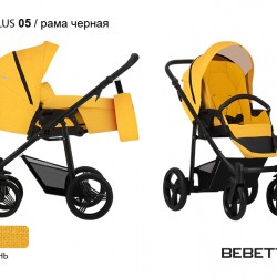 Детская коляска-трансформер Bebetto Nico PLUS 05 рама черная