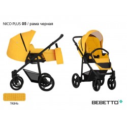 Детская коляска-трансформер Bebetto Nico PLUS 05 рама черная