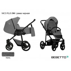 Детская коляска-трансформер Bebetto Nico PLUS 03 рама черная