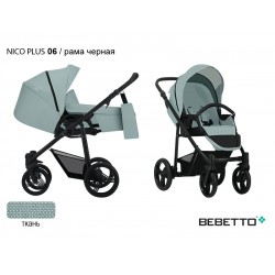 Детская коляска-трансформер Bebetto Nico PLUS 06 рама черная