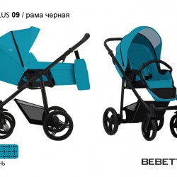 Детская коляска-трансформер Bebetto Nico PLUS 09 рама черная