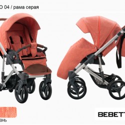Детская прогулочная коляска Bebetto Filippo 04 рама серая