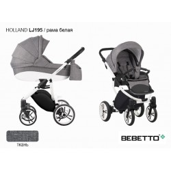 Детская коляска 2 в 1 Bebetto Holland LJ195 рама белая
