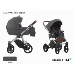 Детская коляска 2 в 1 Bebetto Luca 03 рама серая