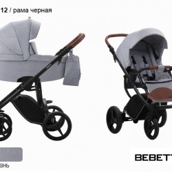 Детская коляска 2 в 1 Bebetto Luca 12 рама черная