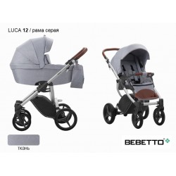 Детская коляска 2 в 1 Bebetto Luca 12 рама серая