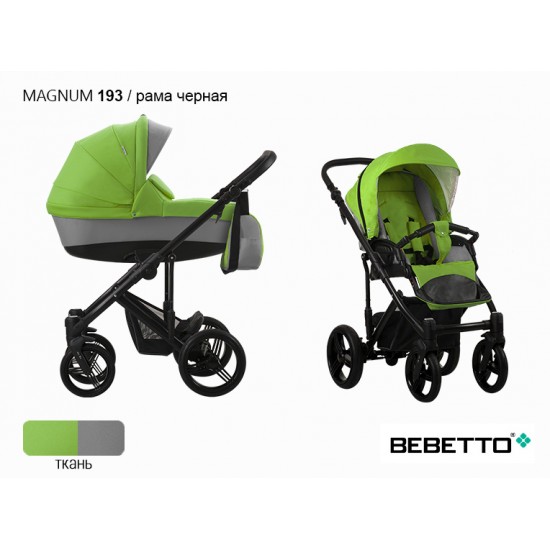 Детская коляска 2 в 1 Bebetto Magnum 193 рама черная