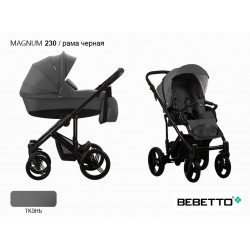 Детская коляска 2 в 1 Bebetto Magnum 230 рама черная