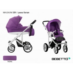 Детская коляска 2 в 1 Bebetto Magnum 351 рама белая