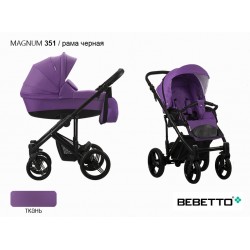 Детская коляска 2 в 1 Bebetto Magnum 351 рама черная
