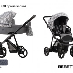Детская коляска 2 в 1 Bebetto Nitello 03 рама черная