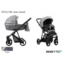 Детская коляска 2 в 1 Bebetto Nitello 03 рама черная