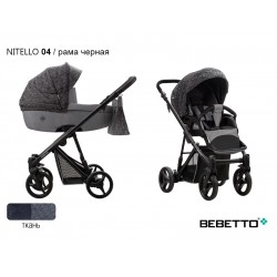 Детская коляска 2 в 1 Bebetto Nitello 04 рама черная