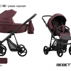 Детская коляска 2 в 1 Bebetto Nitello 08 рама черная