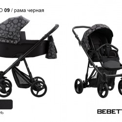 Детская коляска 2 в 1 Bebetto Nitello 09 рама черная