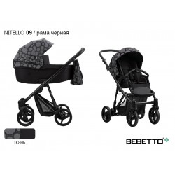 Детская коляска 2 в 1 Bebetto Nitello 09 рама черная