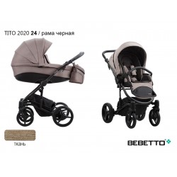 Детская коляска 2 в 1 Bebetto Tito 2020 24 рама черная