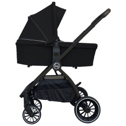 Детская коляска Bubago Lacio Black 3 в 1 черная рама