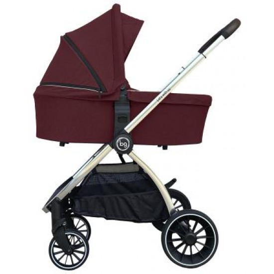 Детская коляска Bubago Lacio Wine Red 3в1 (хром)