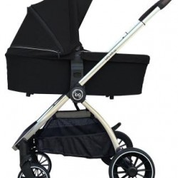 Детская коляска Bubago Lacio Black 3в1 (хром)