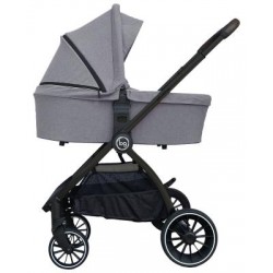 Детская коляска Bubago Lacio Light Grey 3в1 (черный)