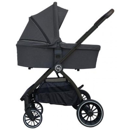 Детская коляска Bubago Lacio Dark Grey 3в1 (черный)