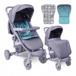 Детская коляска Lorelli S-300 Grey Green Triangles