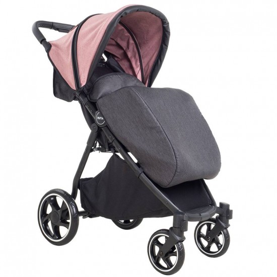 Коляска прогулочная PITUSO RUTA DUSTY PINK/GREY пыльная роза