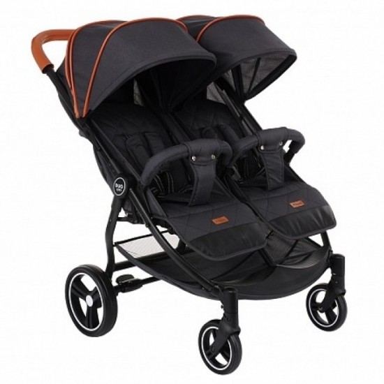 Коляска прогулочная для двойни PITUSO DUOCITY Черный