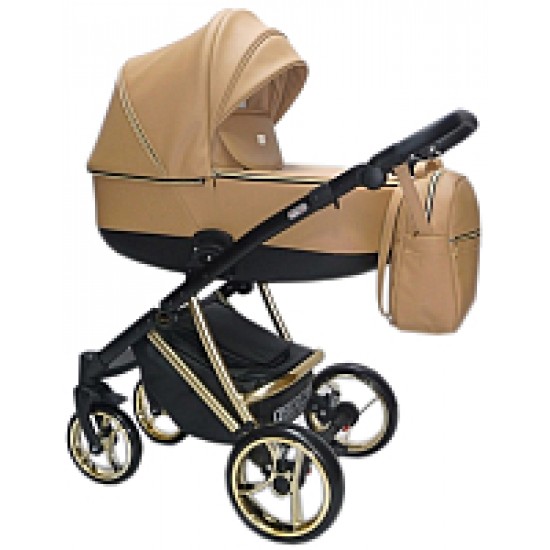 Детская универсальная коляска Ray Agix 2 в 1 9/бежевая кожа