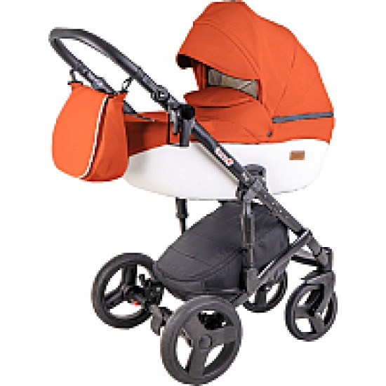 Детская универсальная коляска Ray Corsa Eco 2 в 1 24 оранжевый/белый