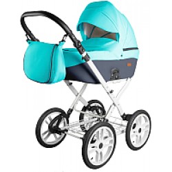 Детская универсальная коляска Ray Corsa Eco Classic 2 в 1 20 бирюзовый/графитовый