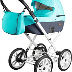 Детская универсальная коляска Ray Corsa Eco Classic 2 в 1 20 бирюзовый/графитовый