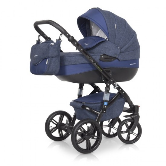 Коляска Riko Brano Natural 3в1 01 denim/синий