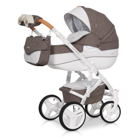 Коляска Riko Brano Lux 3в1 01 коричневый