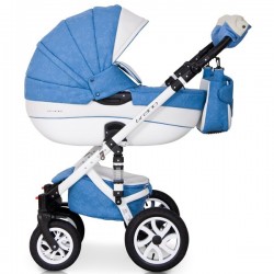 Коляска Riko Brano Ecco 3 в1 Sky blue 16 голубой
