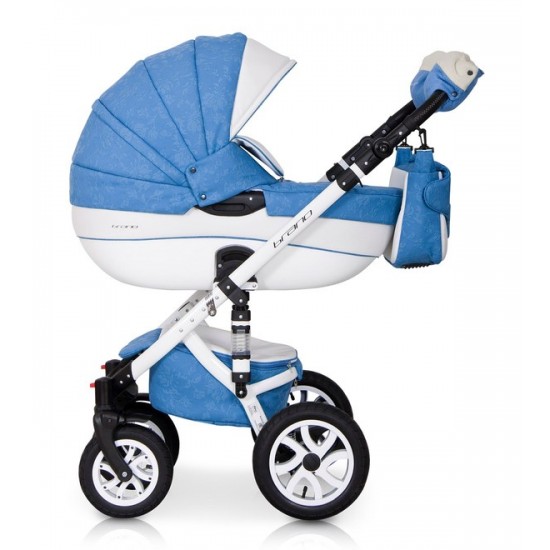 Коляска Riko Brano Ecco 3 в1 Sky blue 16 голубой