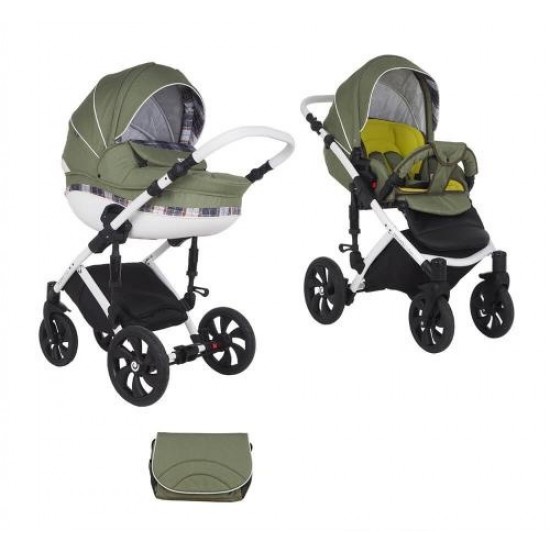 Коляска TUTIS 2 в 1 MIMI STYLE Деним/Цветочный принт 